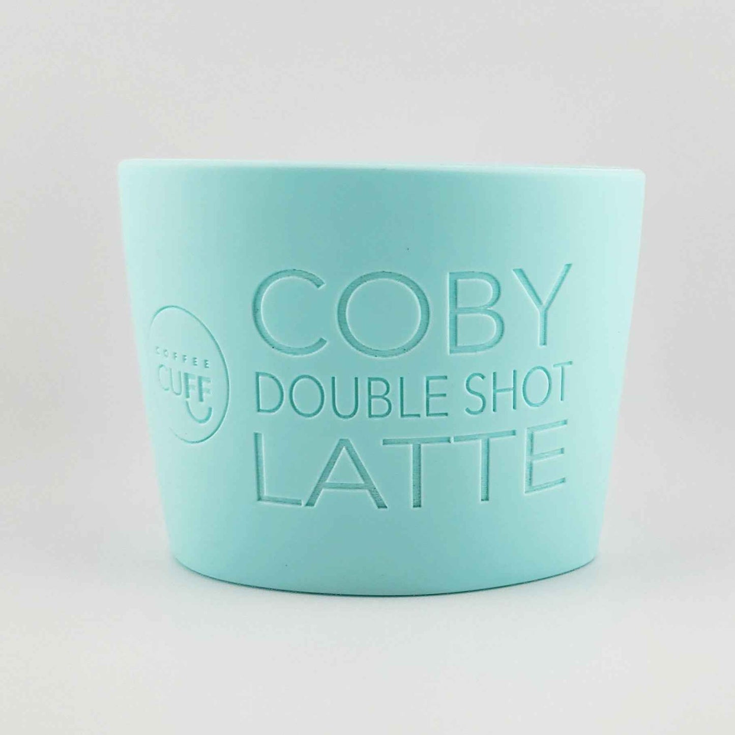 Large Personalised Silicone Cuff | Custom Text Engraved Silicone Coffee Cup Sleeves