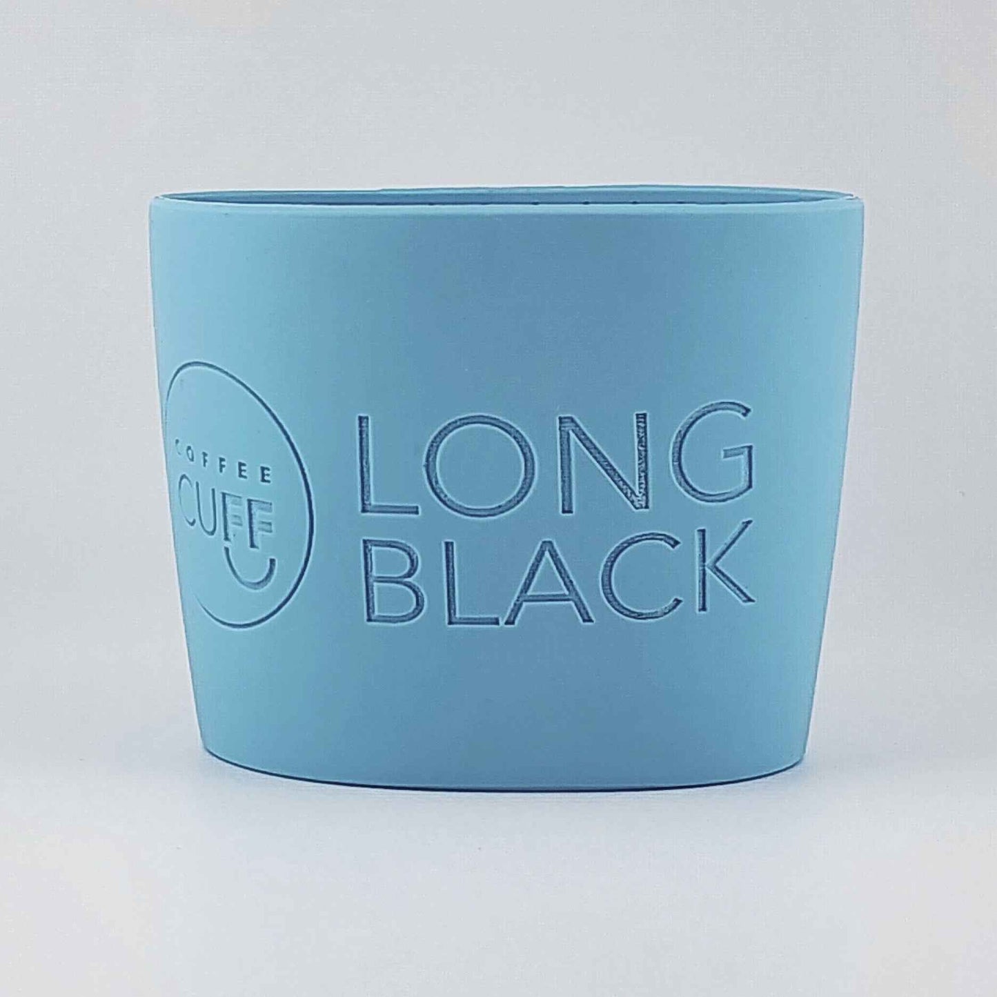 14oz Acanthus Large Bamboo Reusable Cup & Large Sky Blue Cuff