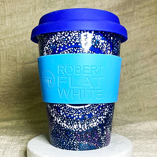 Aboriginal design Alma Granites reusable coffee cup
