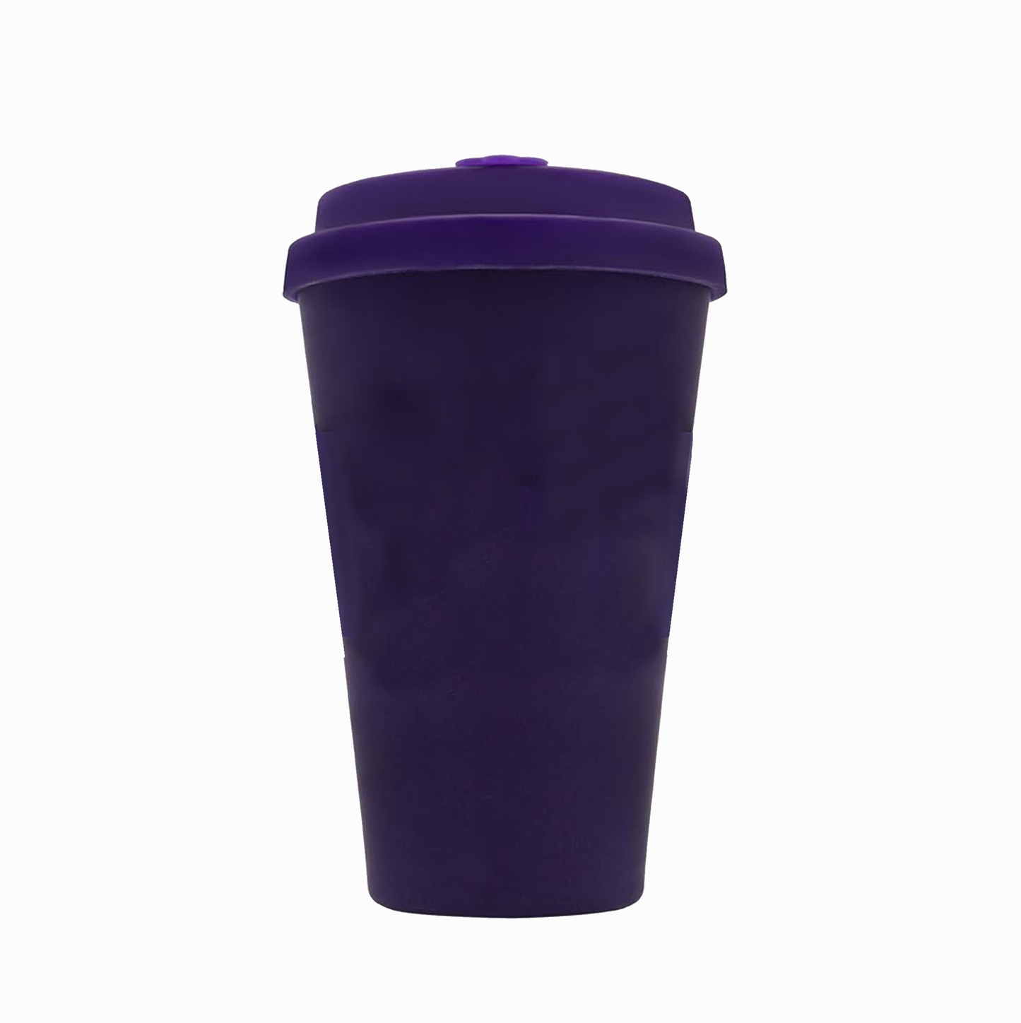 purple keep cup with lid and hole stopper