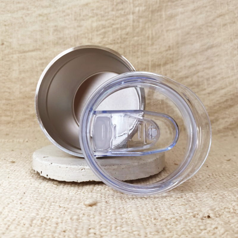 Insulated stainless steel reusable white coffee travel cup
