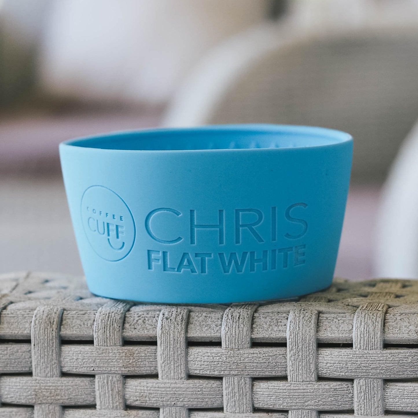 Reusable toucan coffee cup and personalised cuff