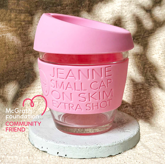 McGrath Foundation small personalised reusable fundraiser cup