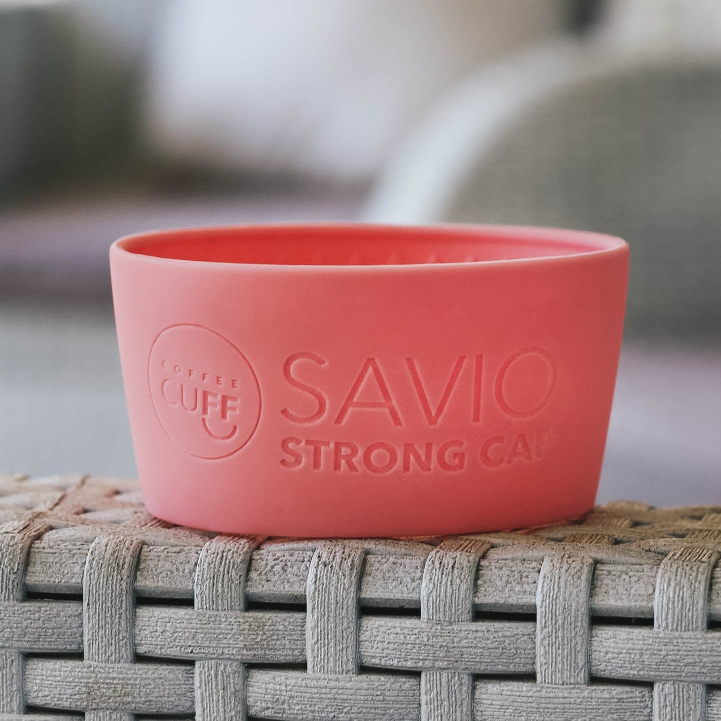 Reusable toucan coffee cup and personalised cuff