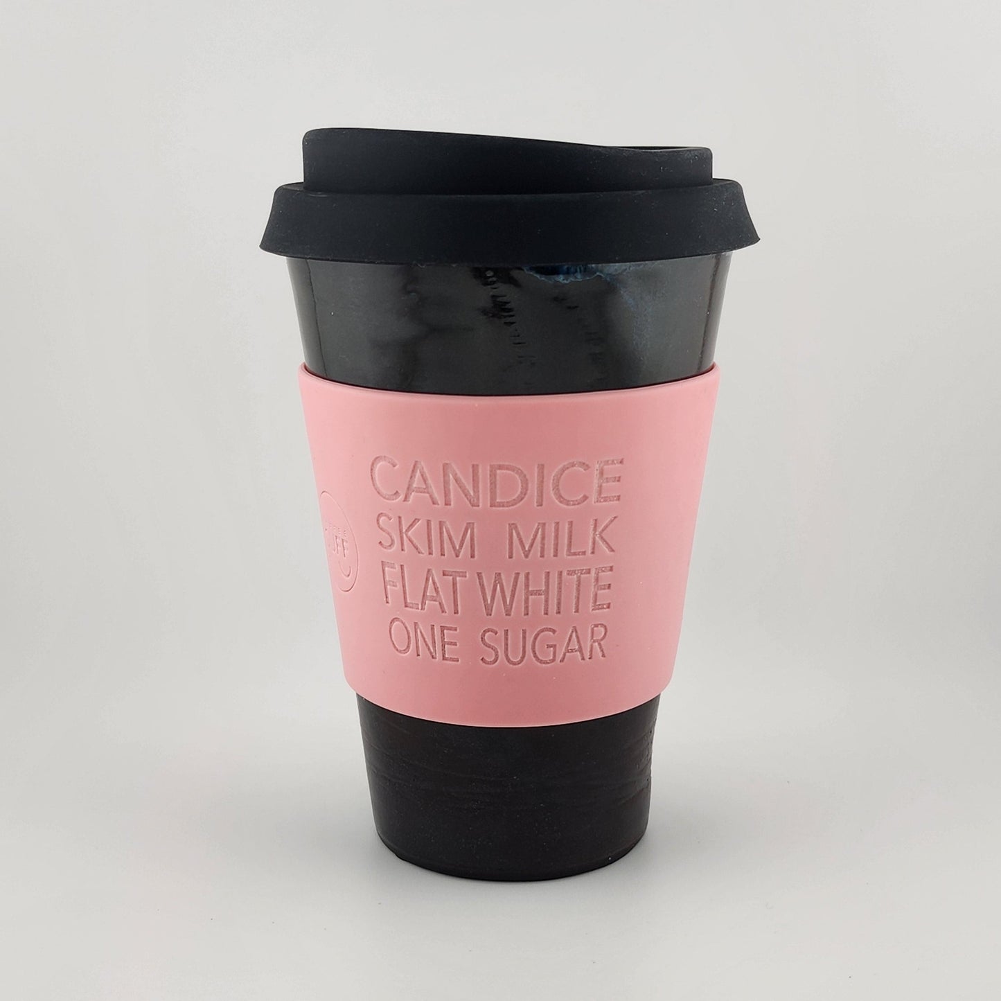 10oz_Midnight_Black_Ceramic_Travel_Mug_Peachy_Pink