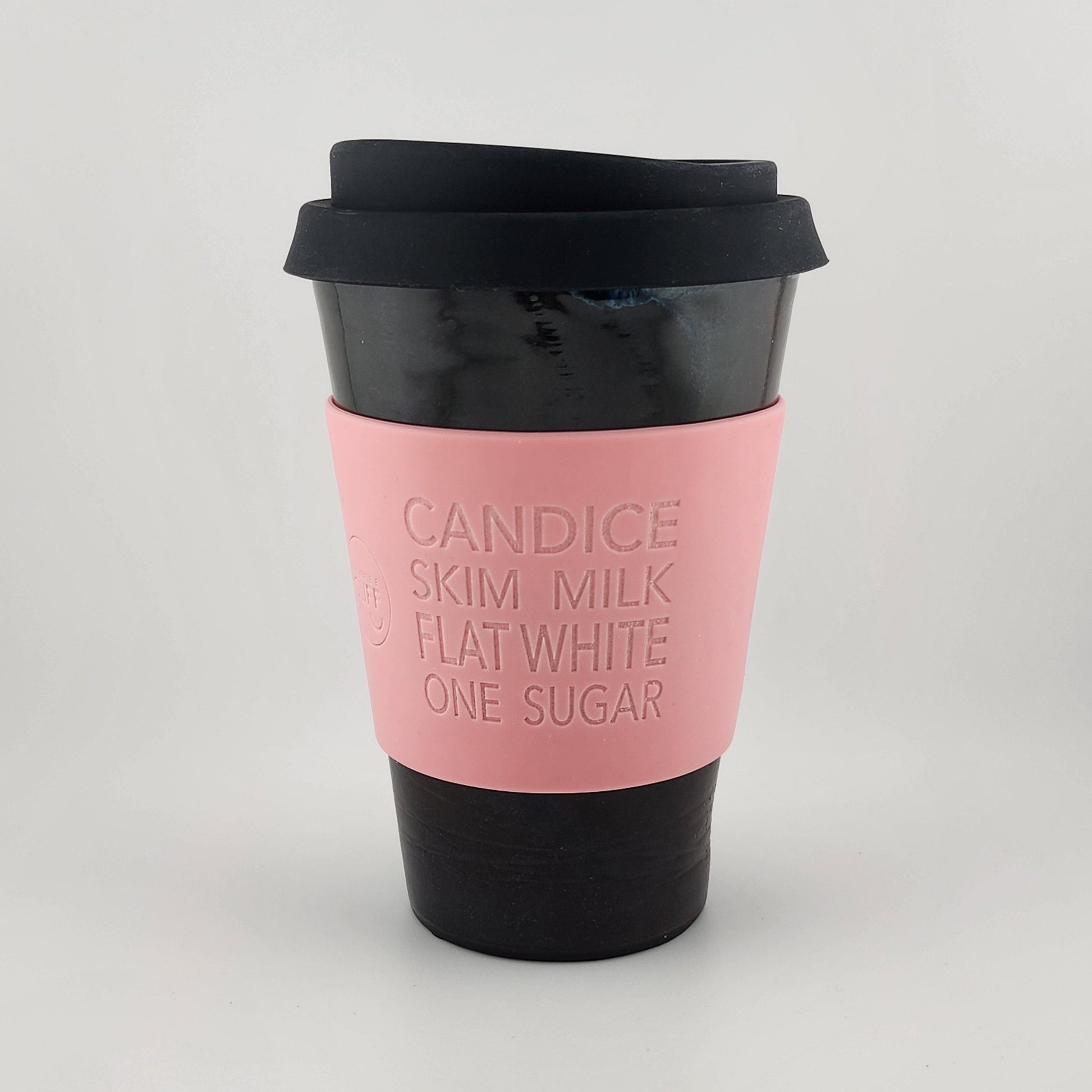 10oz_Midnight_Black_Ceramic_Travel_Mug_Peachy_Pink