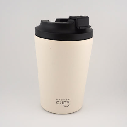 12oz_Stainless_Coffee_Cup_Light_Beige_Side_View