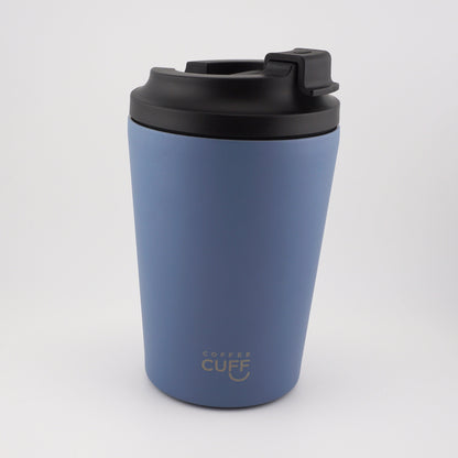 12oz_Stainless_Coffee_Cup_Royal_Blue_Side_View