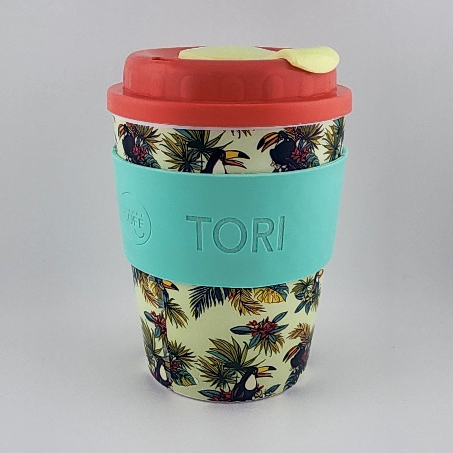 12oz Toucan Coffee Cup - Mint1