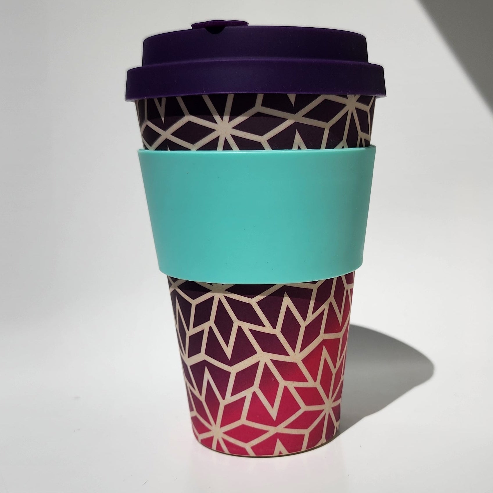14oz Stargrape Bamboo Reusable Cup_side