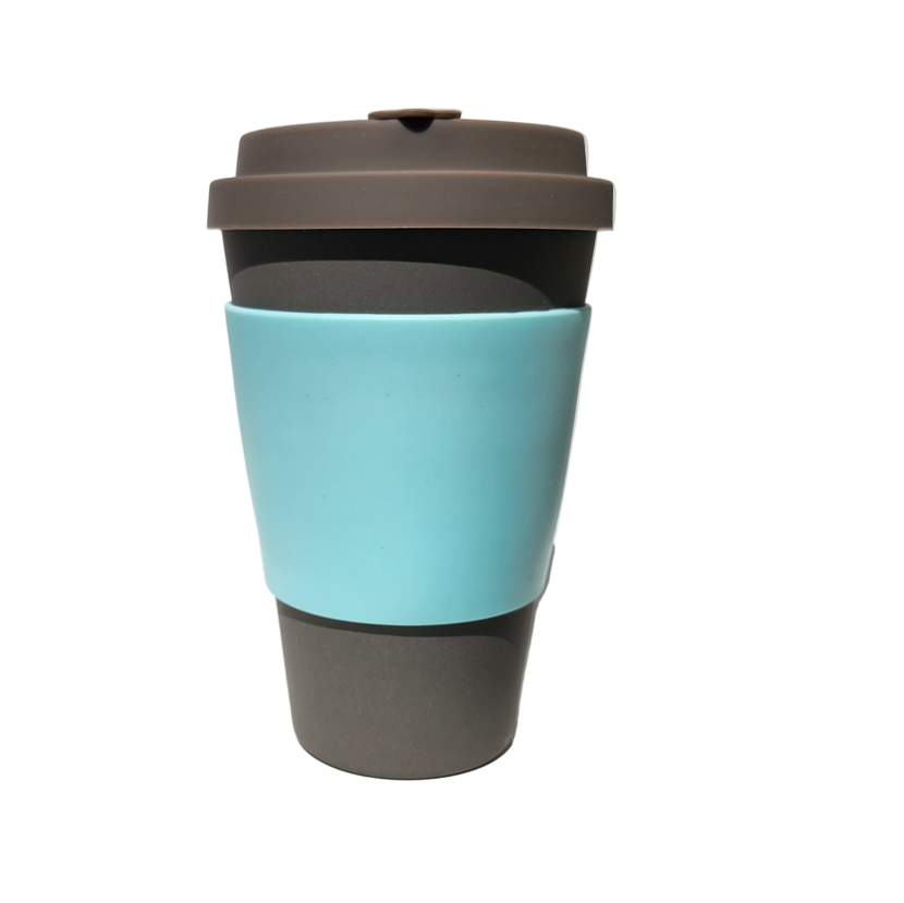 16oz Molto Grigio Bamboo Reusable Cup_side1
