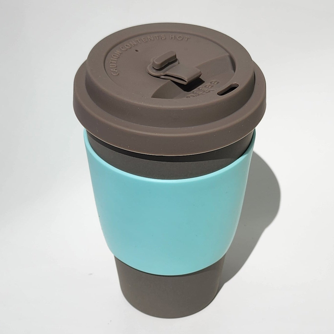 16oz Molto Grigio Bamboo Reusable Cup_top