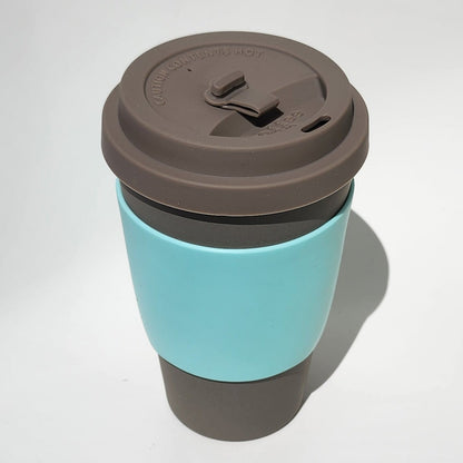 16oz Molto Grigio Bamboo Reusable Cup_top