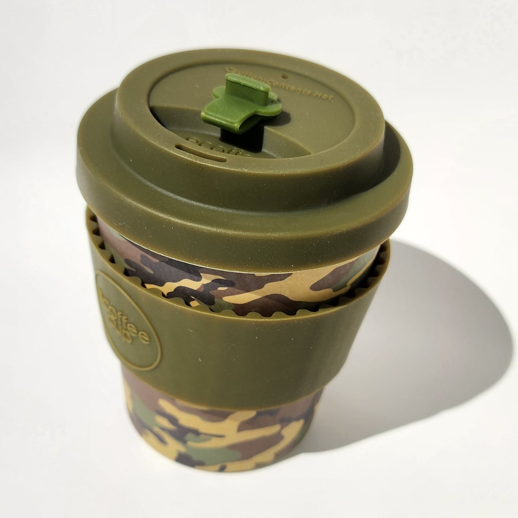 8oz Camouflage Bamboo Reusable Cup_top angle2