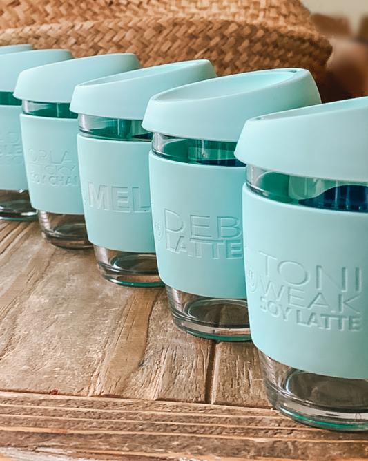 Large Mint Green Personalised Coffee Cups