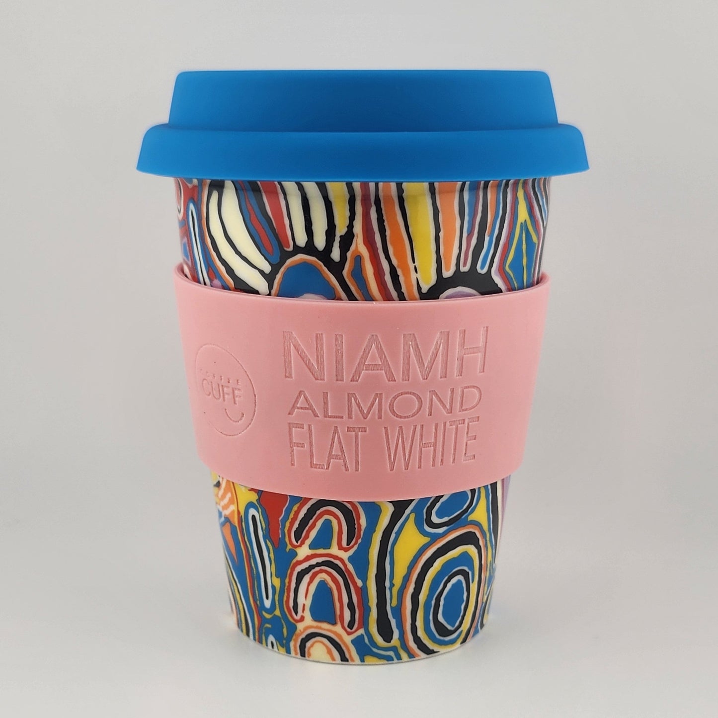 Ceramic Travel Mug - Judy Napangardi - Peachy Pink