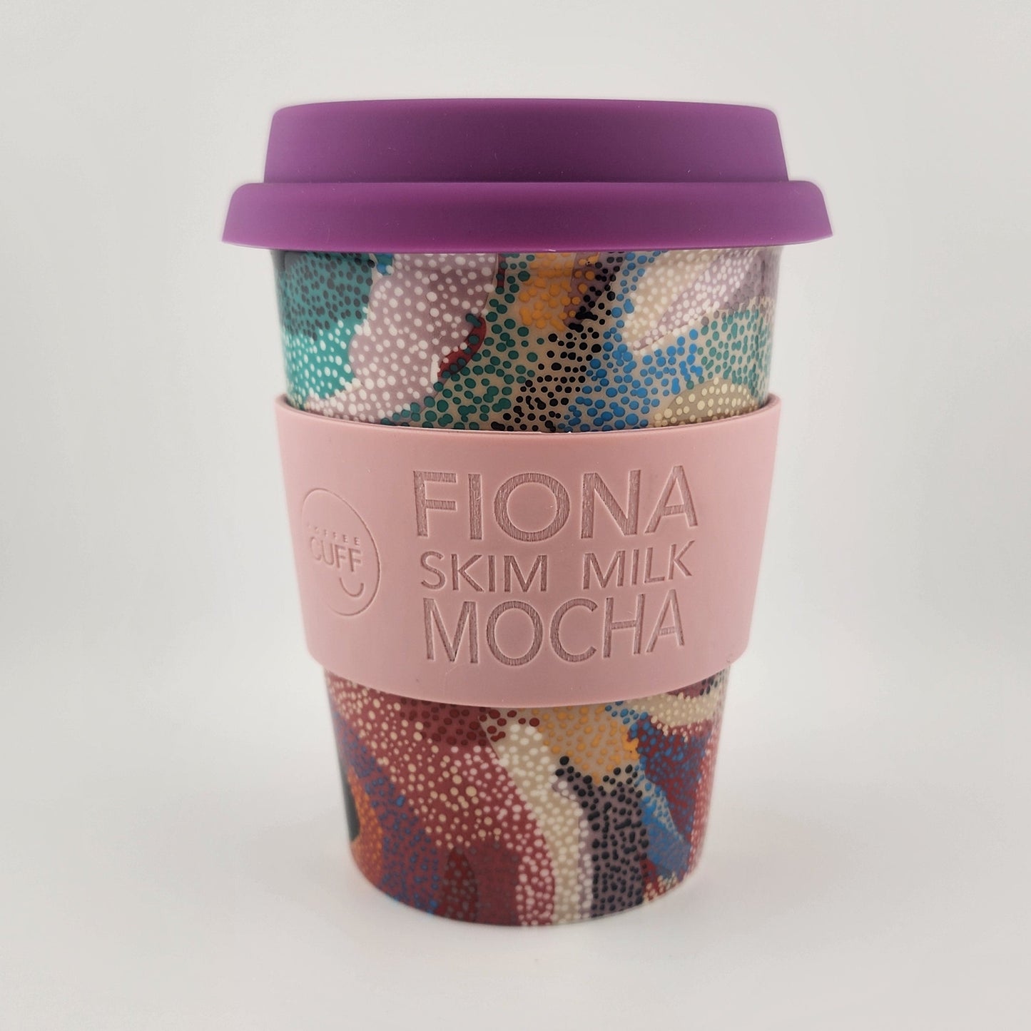 Ceramic Travel Mug - Marianne Burton - Dusty Pink