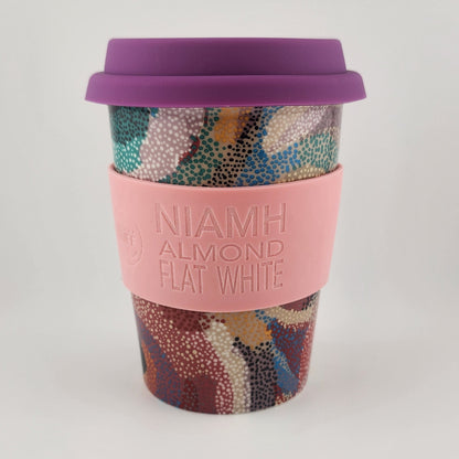 Ceramic Travel Mug - Marianne Burton - Peachy Pink