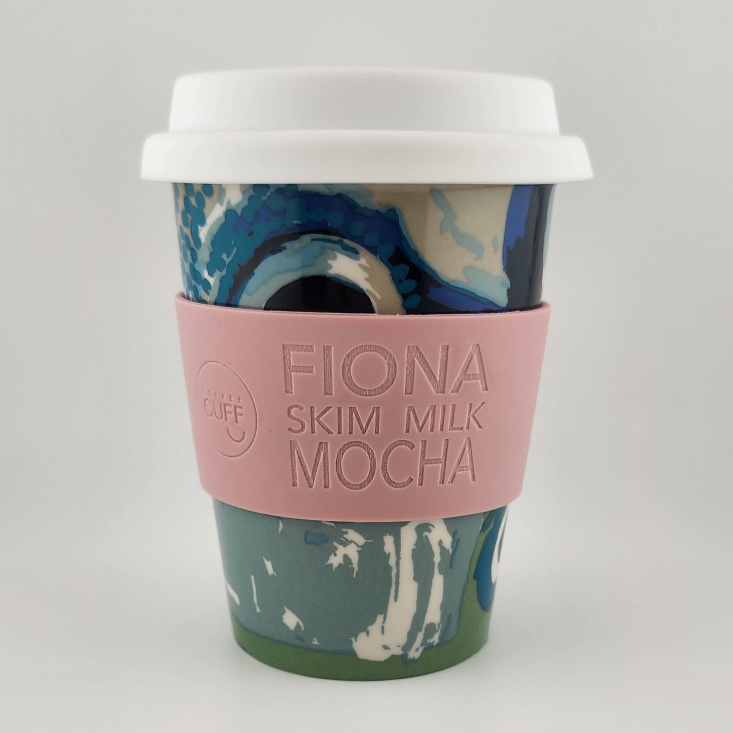 Ceramic Travel Mug - May Wokka Chapman - Dusty Pink