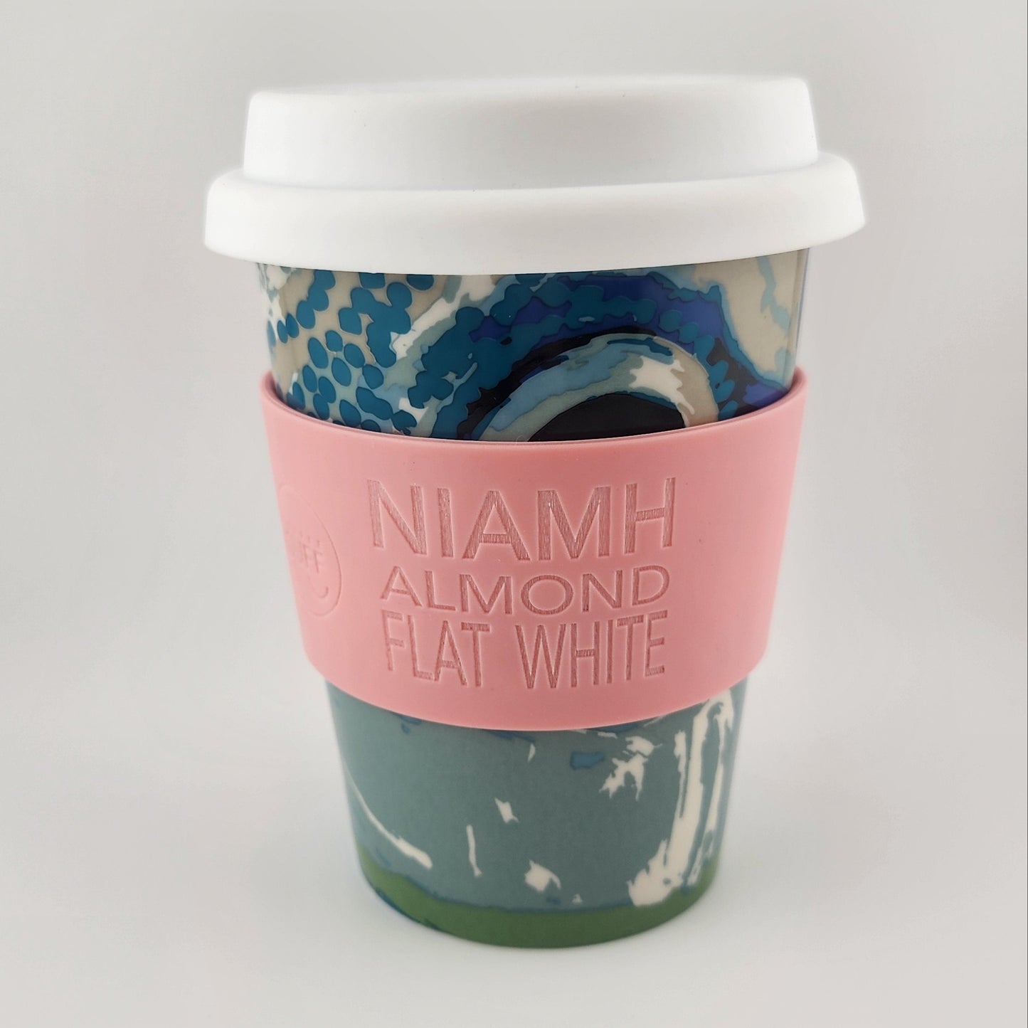 Ceramic Travel Mug - May Wokka Chapman - Peachy Pink