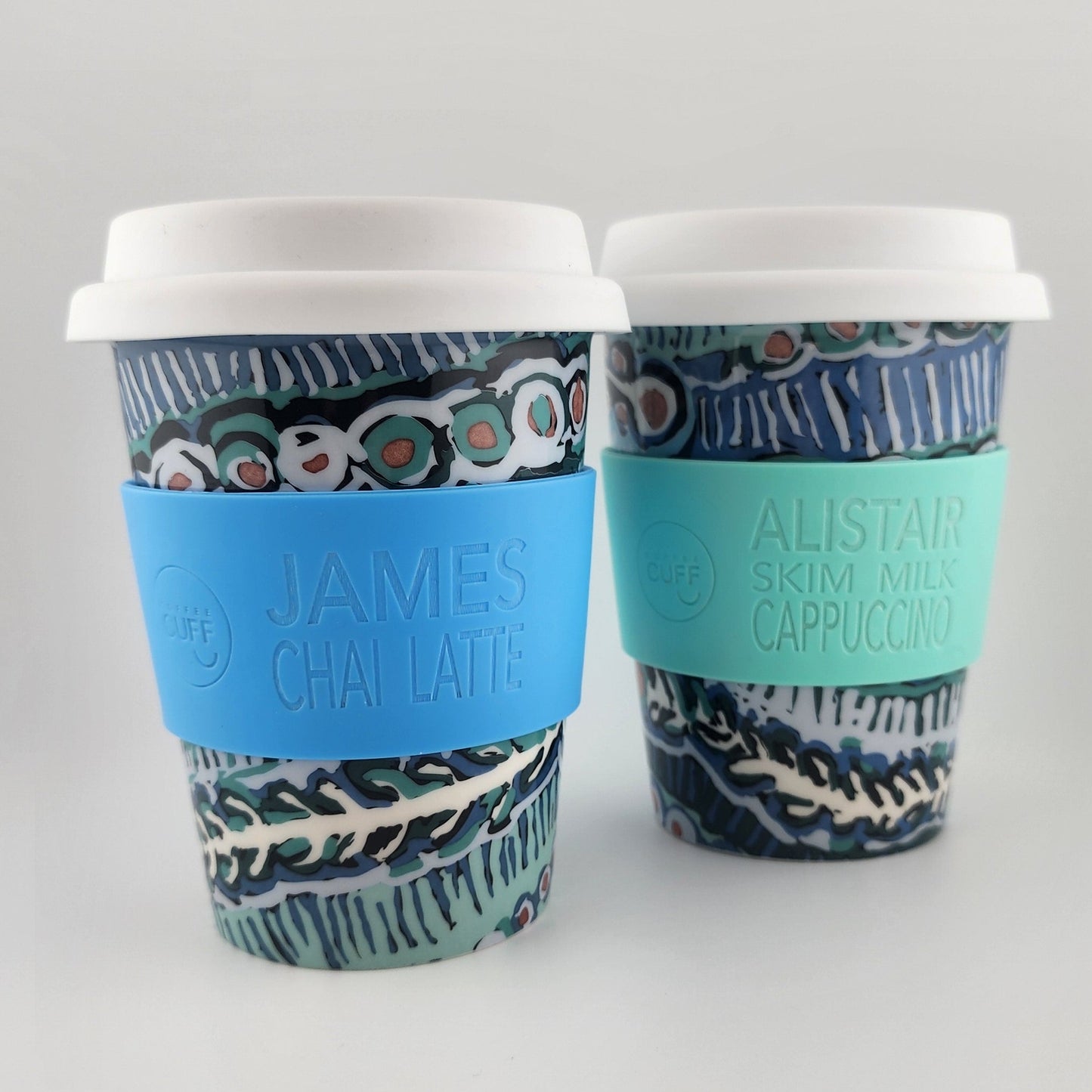 Ceramic Travel Mug - Murdie Morris - Mint and Blue
