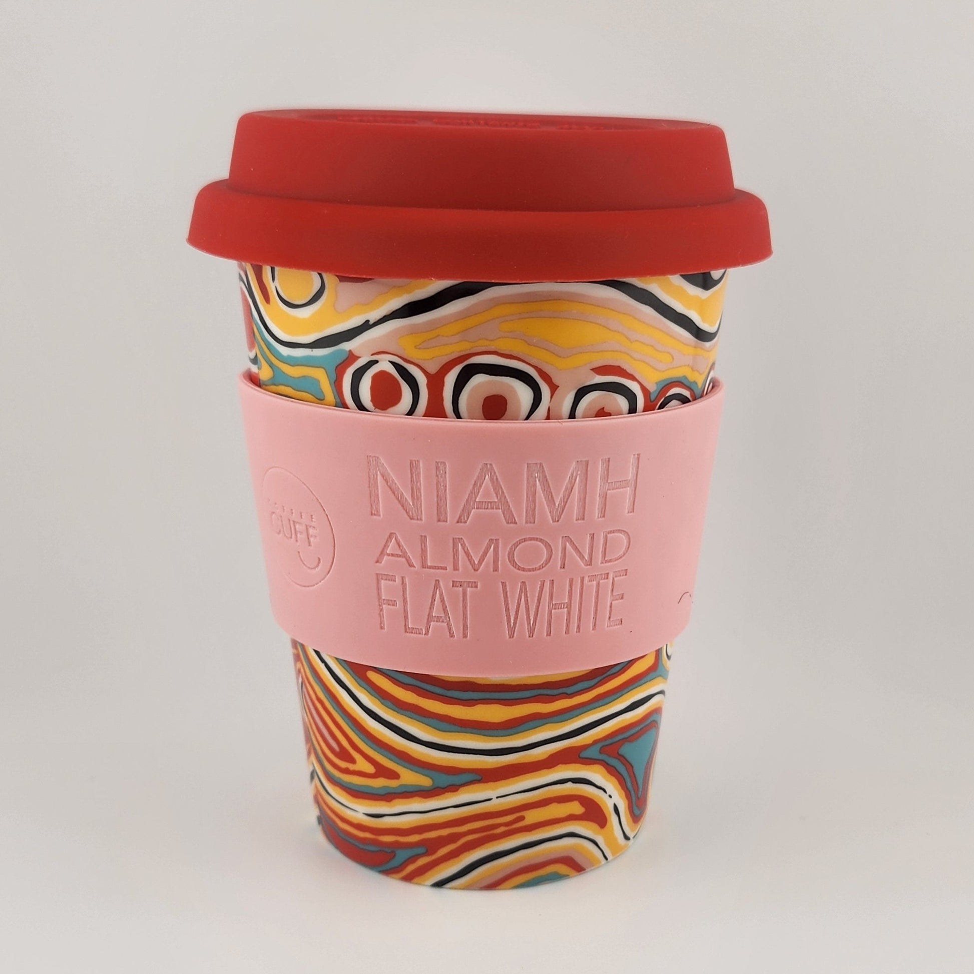 Ceramic Travel Mug Judy Napangardi - Dusty Pink