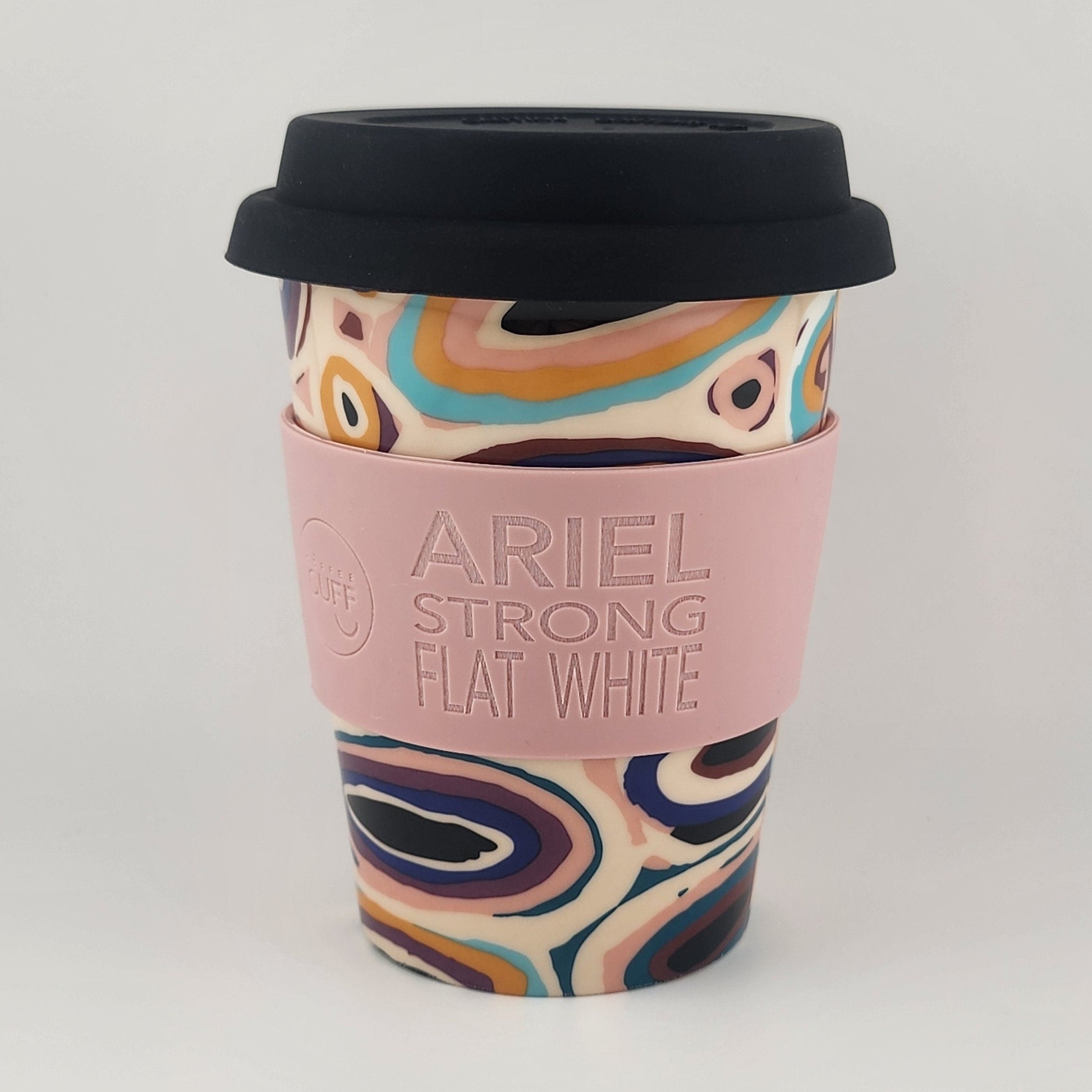 Gladys Ceramic Insulated Cup Gladys Kuru Bidu  - Dusty Pink