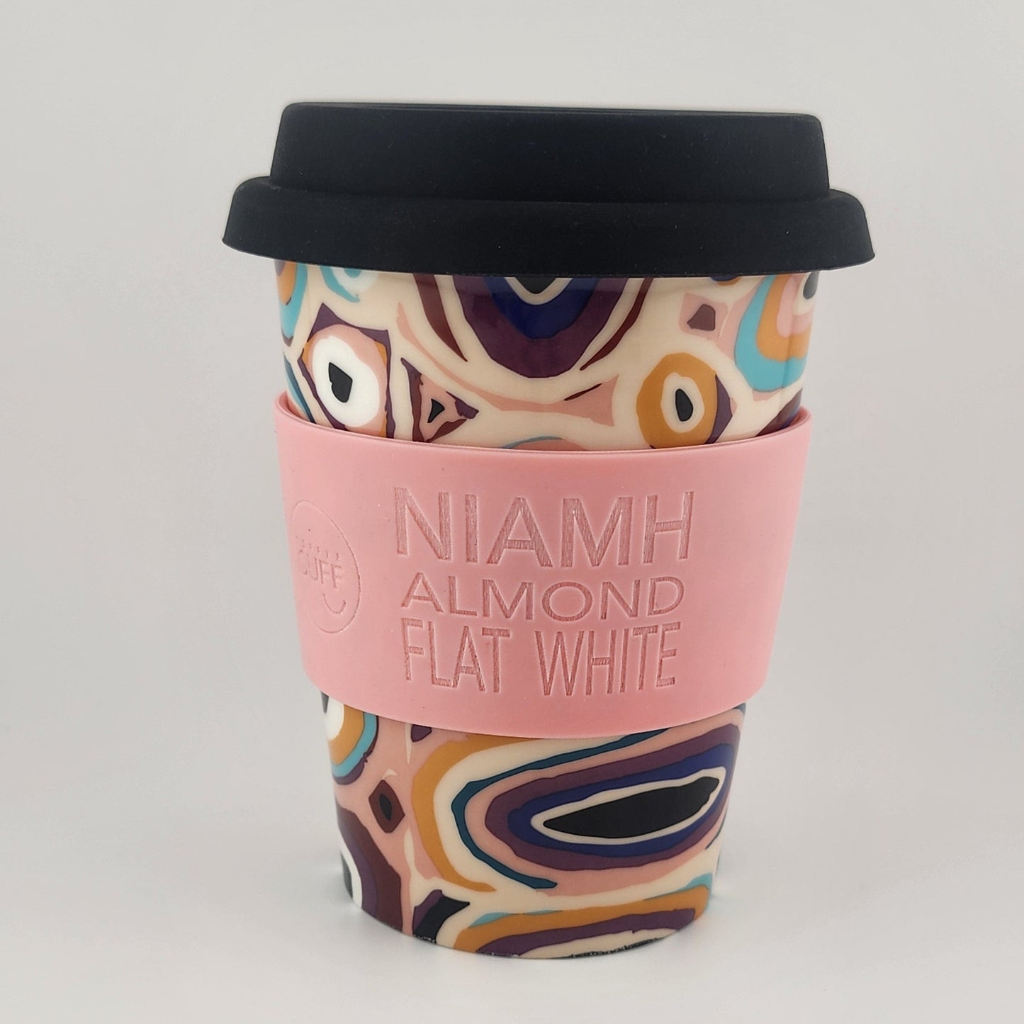 Gladys Ceramic Insulated Cup Gladys Kuru Bidu  - Peachy Pink