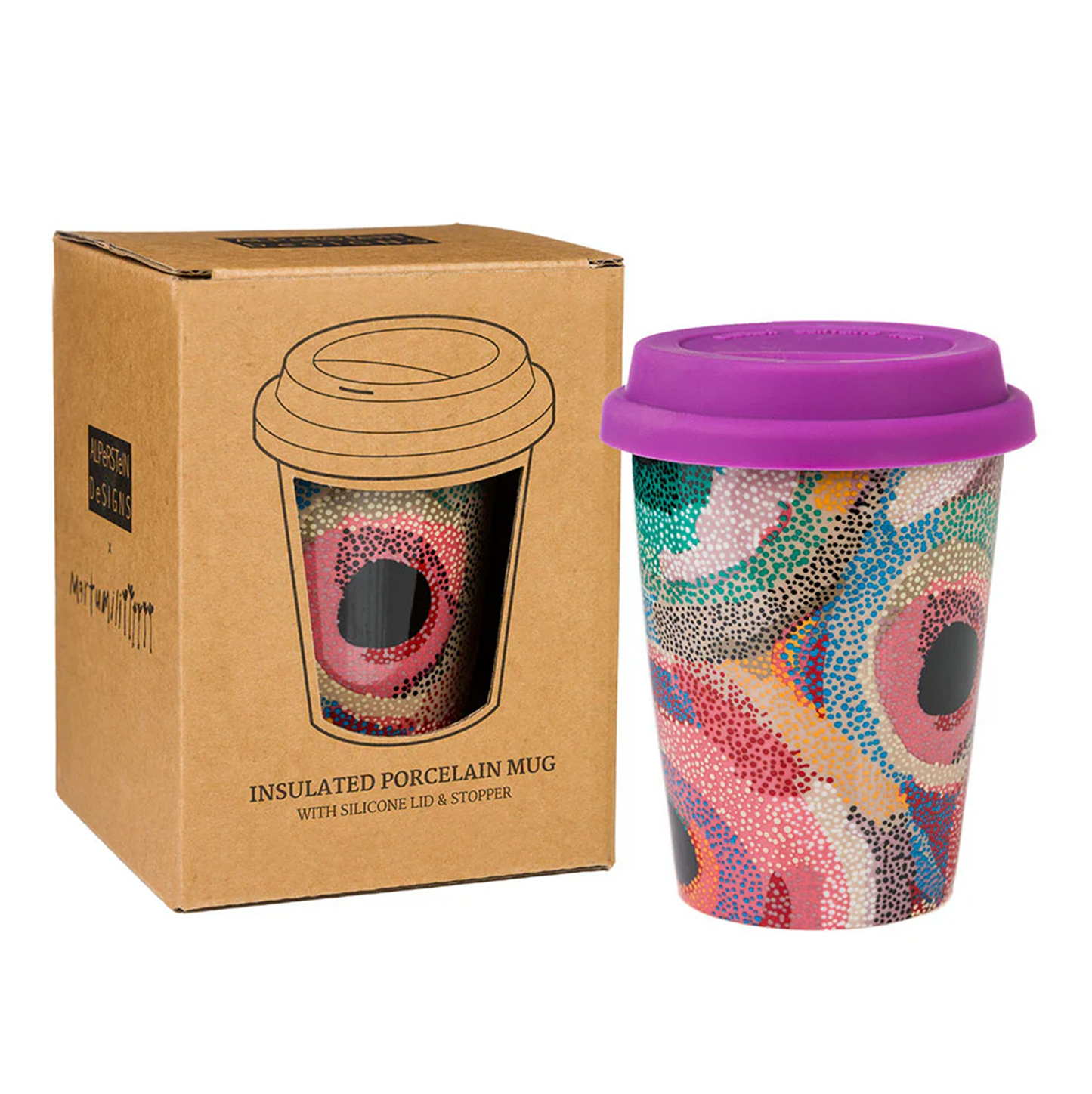 Marianne Burton insulated porcelain keep cup with your coffee order