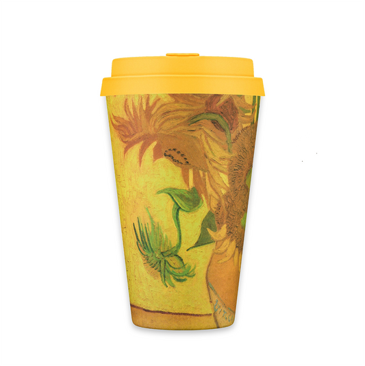 Sunflowers Van Gogh Bamboo custom name keep Cup