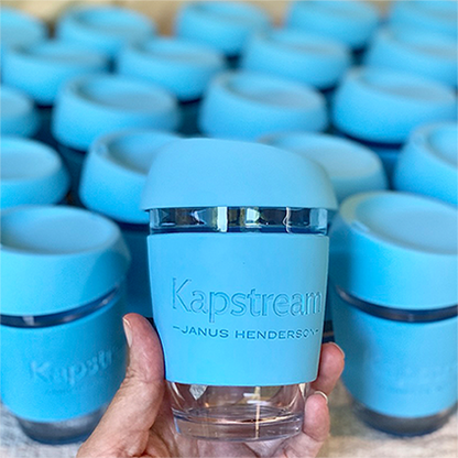 Put Companies logo on reusable coffee keep cups event or promotional branding logo